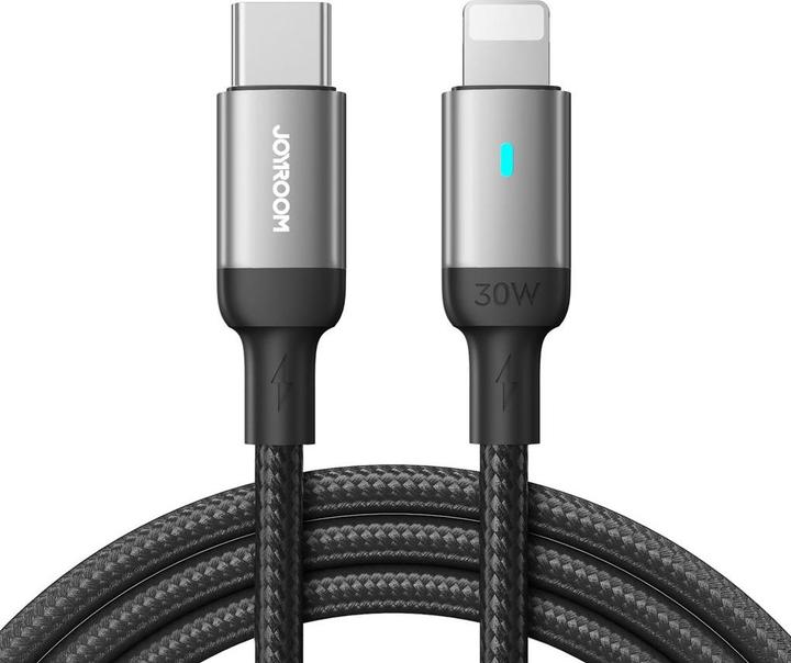 Joyroom S-CL020A10 Extraordinary Series 20W Type-C to Lightning Fast Charging Data Cable 1.2m-Black (1.20 m, USB 2.0)