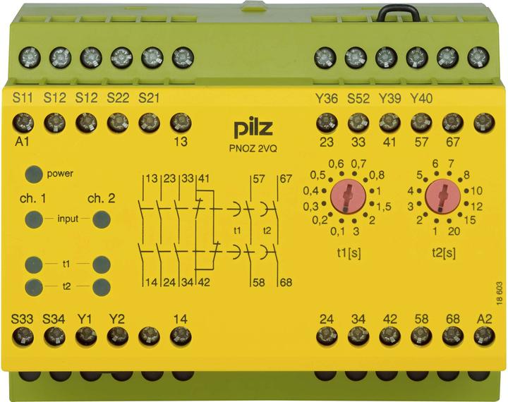Produktbild Pilz 774013 PNOZ 2VQ 24VDC 3n/o 1n/c 2n/o t