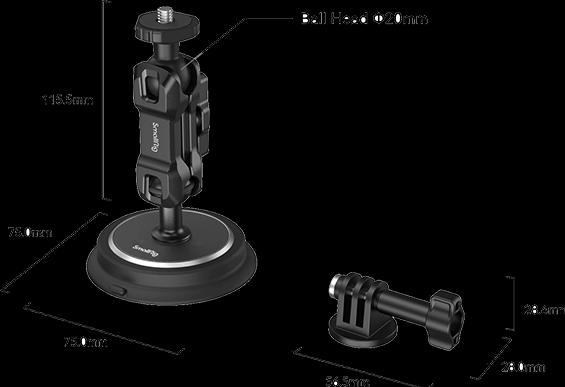 Actual product image SmallRig Magic Arm Magnetic Suction Cup (Various)