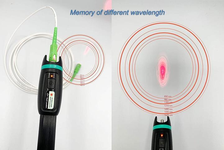 Actual product image Elfcam Glasfaserkabel Tester mit Rotlichtquelle (30mW)