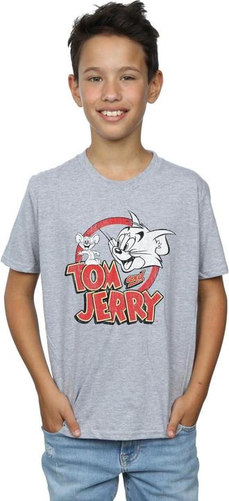 Actual product image Tom & Jerry Boys Distressed Logo T-Shirt (116)