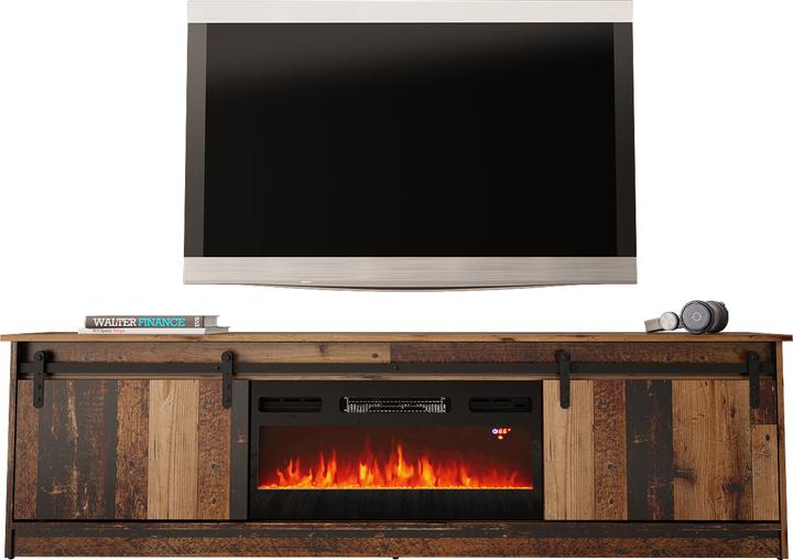 Cama RTV GRANERO + Kaminschrank 200x56.7x35 Altholz