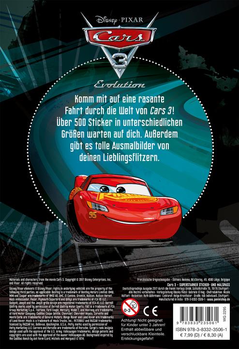 Produktbild Panini Disney Cars 3: Superstarker Sticker- und Malspass