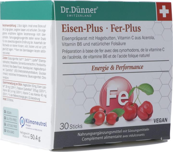 Image du produit Dr. Dünner fer-plus stick (30 pièce(s), Stylo, 85 g)