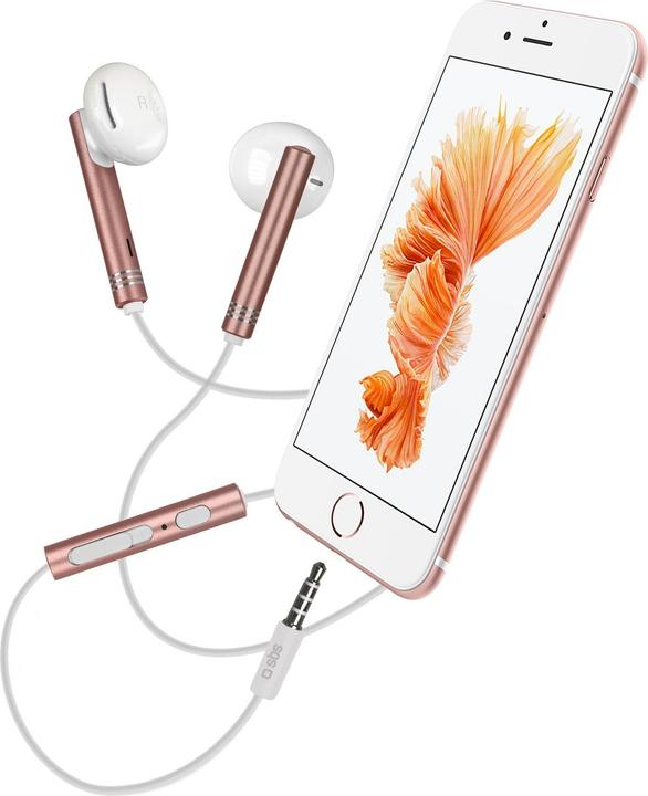 Actual product image SBS Metal earphones Gold Collection (Cable)