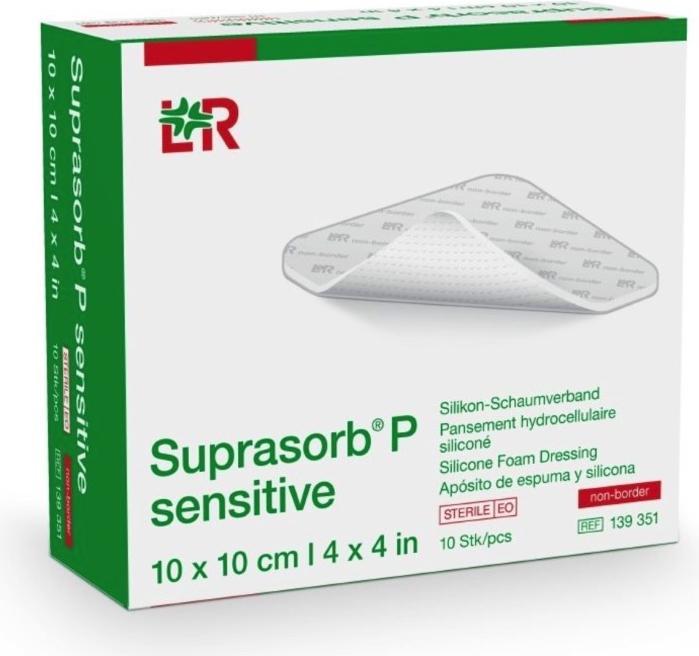 Image du produit Suprasorb P sensitive non-border 10x10cm (10 x)