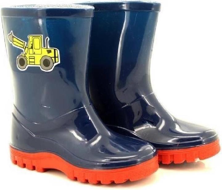 Produktbild Storm Wells Puddle Jungen Gummistiefel mit Bagger Motiv (28)