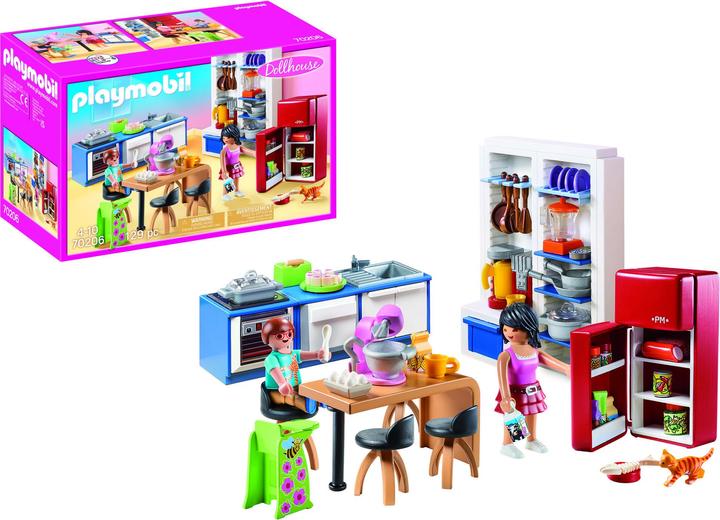 Immagine prodotto Playmobil Cucina familiare (70206, Casa delle bambole Playmobil)