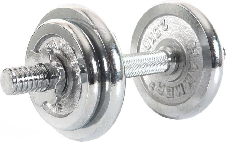 Hammer Fitness Chrome dumbbell set (1 x 10 kg)