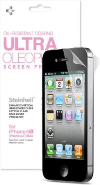 Spigen Steinheil iPhone 4 / 4S SGP Oil Resistant Ultra Schutzfolie (1 Stück, Apple iPhone 4)