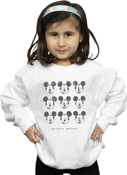 Actual product image Disney Girls Mickey Mouse Wink And Smile Sweatshirt (116)