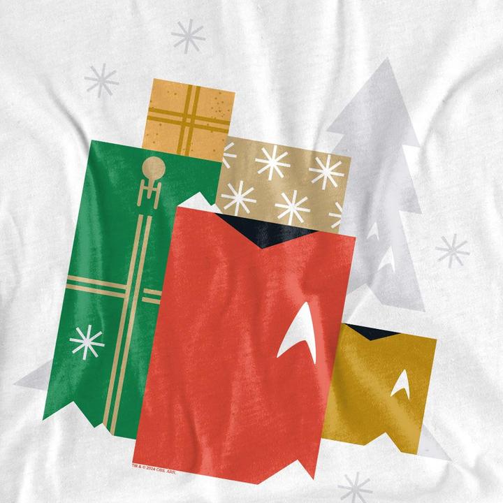 Actual product image Star Trek: The Original Series Mens Present Christmas T-Shirt (L)