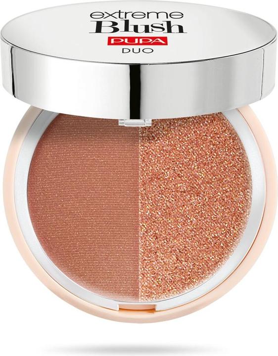 Actual product image Pupa Milano Pupa - Extreme Blush DUO - Powder Blush 4 g 120 Radiant Caramel - Glow Spice (120 Radiant Caramel - Glow Spice)