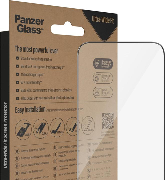 Actual product image PanzerGlass Ultra-Wide Fit (1 Piece, Apple iPhone 14 Pro Max)