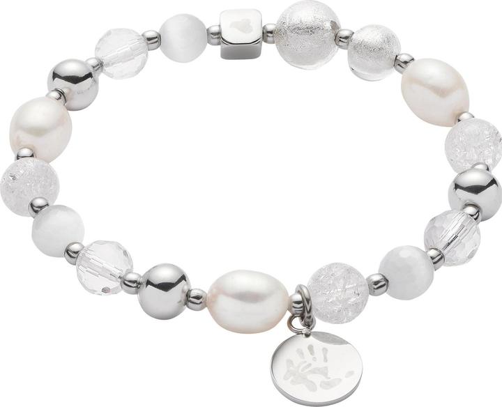 Produktbild Leonardo Armkette Hope VII Clip & Mix Edelstahl,Glas (19 cm, Edelstahl, Glas)