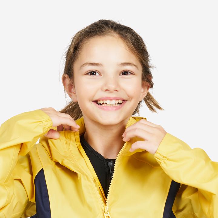 Immagine prodotto Tribord Spray top vela/kayak bambini antivento - Sailing 100 giallo/blu navy