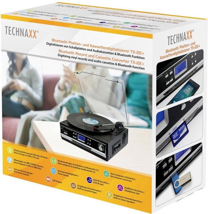 Image du produit Technaxx numériseur de cassettes (Semi-automatique)
