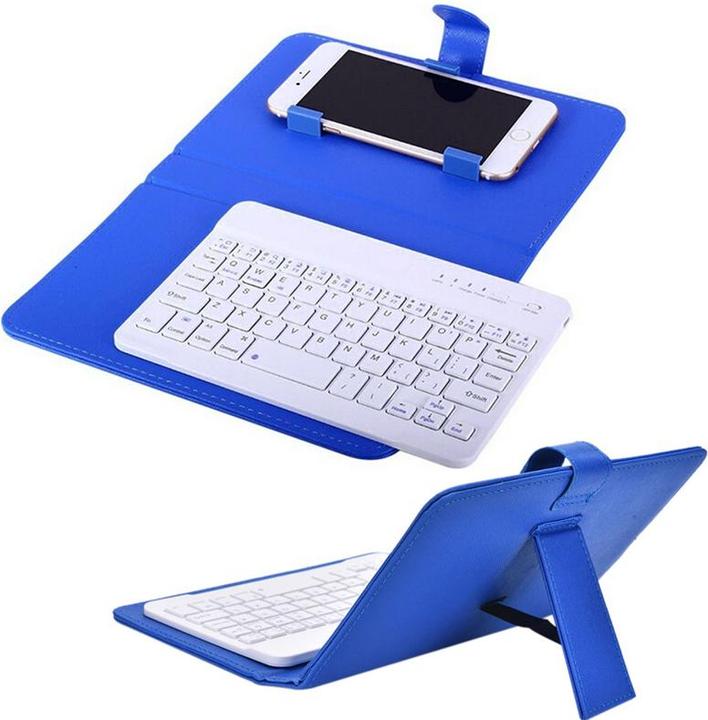 Actual product image PhoneLook Universal smartphone case with detachable Bluetooth keyboard blue (Apple iPhone 6)