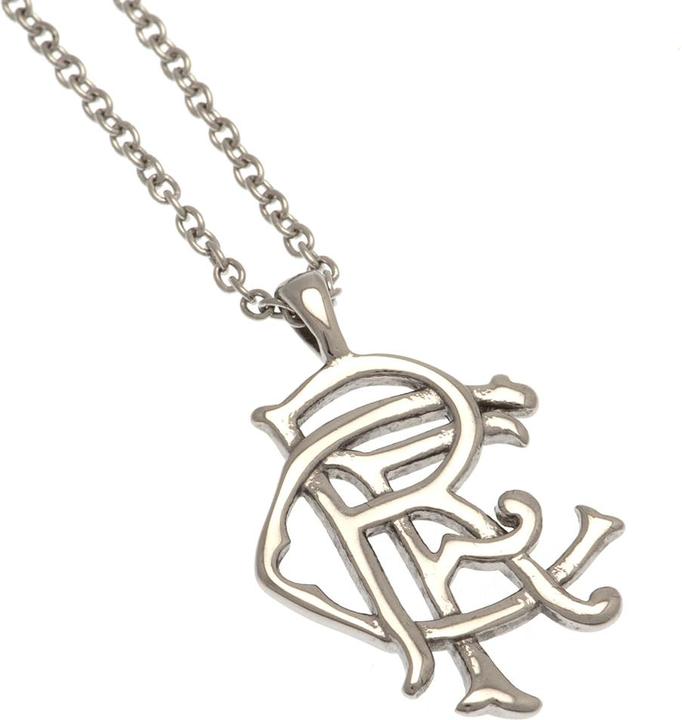 Produktbild Rangers FC Edelstahl Scroll Wappen Halskette & Anhänger (100% synthetisches Material)