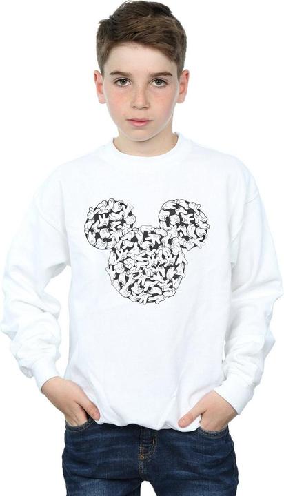 Actual product image Disney Boys Mickey Mouse Head Of Hands Sweatshirt (152, 158)