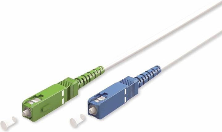 Produktbild Goobay Glasfaserkabel FTTH, Singlemode OS2 White, weiss Simplex, 30 m (S/UTP, CAT6, 30 m)
