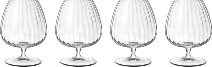 Luigi Bormioli Bicchiere Optica Cognac da 46,5 cl, 4 pezzi. (46.50 dl, 4 x, Bicchiere da cognac)