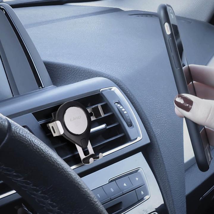 Actual product image LinQ Ventilation mount with adjustable clamps for 3.5 to 6.5" smartphones
