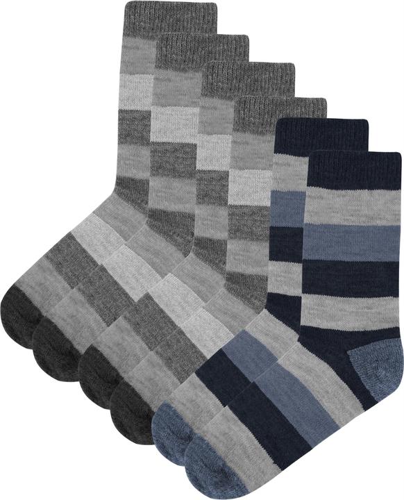 Produktbild Normani 6 Paar Alpakasocken breitgestreift (6er Pack, 39 - 42)