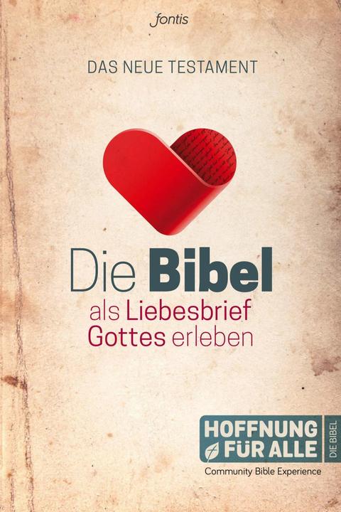 Actual product image Die Bibel als Liebesbrief Gottes erleben (German, Bible Editions Hope for All, 2016)