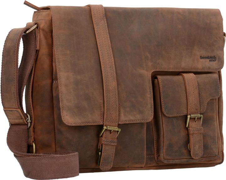 Actual product image Greenland Nature Montenegro shoulder bag leather 39 cm