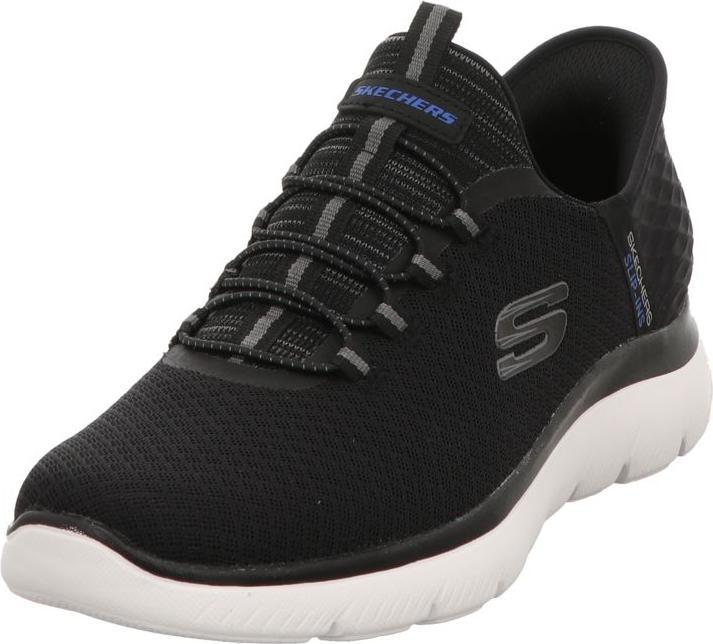 Skechers Herren Slipper Sportlich Gummisohle schwarz (41.5)