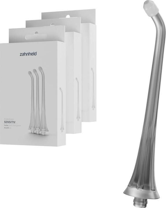 Actual product image Zahnheld Replacement nozzle Sensitive 9x White (Oral irrigator attachments)