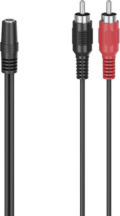Productafbeelding Hama Audio-adapter, 2 cinchstekkers - 3,5 mm jack plug stereo (Jack adapter)