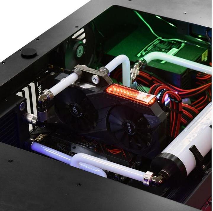 Produktbild Lian-Li DK-04F Schreibtischkoffer (höhenverstellbar) - Schwarz (ATX, mATX, Mini-ITX, E-ATX)
