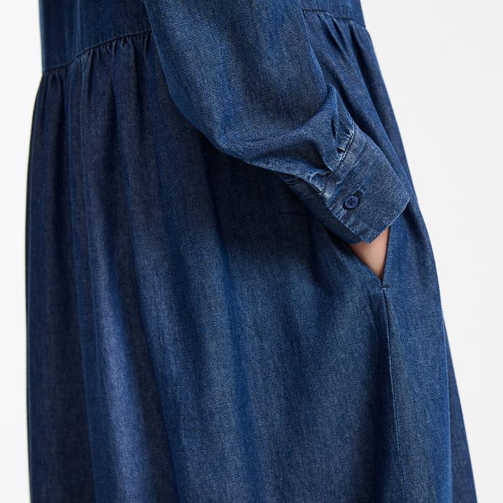Produktbild La Redoute Collections Langes Jeanskleid mit langen Ärmeln (38)