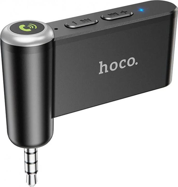 Actual product image Hoco - Audio Adapter Bluetooth Magic Music (E58) - Aux Jack 3.5mm - Black (Transmitter & Receiver)