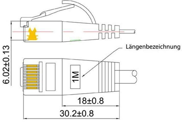 Productafbeelding Wirewin Netwerkkabel (U/UTP, CAT6, 0.15 m)