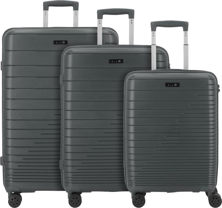 Produktbild D&N Travel Line 4600 4 Rollen Kofferset 3-teilig (195 l, XL (ab 115l))