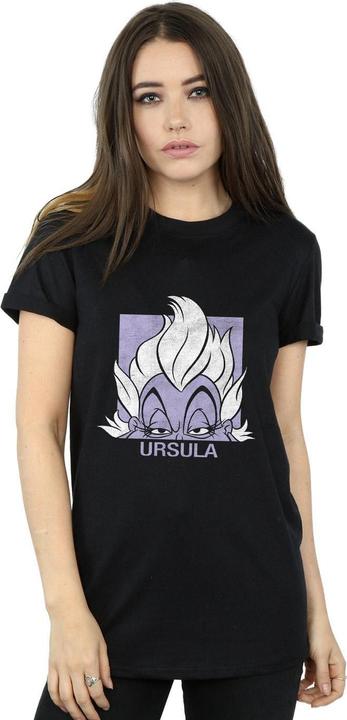 Actual product image Disney Womens/Ladies Usrsula Cropped Head Cotton Boyfriend T-Shirt (XL)