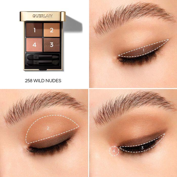 Actual product image Guerlain Ombre G 23 Eyeshadow X4 Wild Nudes (258)