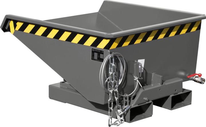 Immagine prodotto eurokraft pro Minicontenitore ribaltabile per trucioli, capacità 0,225 m³, grigio RAL 7005. (225 l)