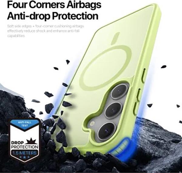 Immagine prodotto Samsung Galaxy S25 Plus - Ducis Yind Series mit Magsafe in Limettengrün (Samsung Galaxy S25+)