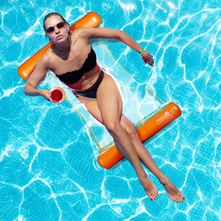Actual product image Relaxdays Swimming hammock