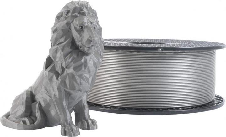 Actual product image Prusa Prusament PLA Galaxy Silver 1kg (PLA, 1.75 mm, 1000 g, Silver, Grey)