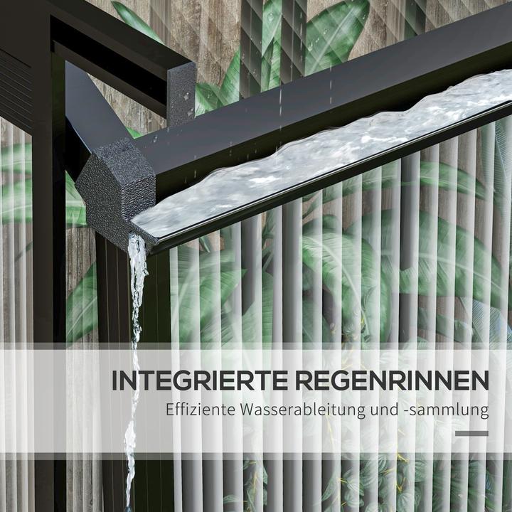 Produktbild Outsunny Gewächshaus mit Schiebetür und integriertes Rinnensystem