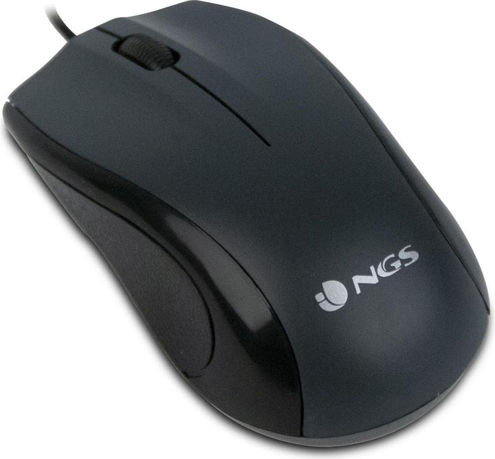 Produktbild NGS Black Mist Maus rechts USB Typ-A Optisch 800 DPI (Kabelgebunden)