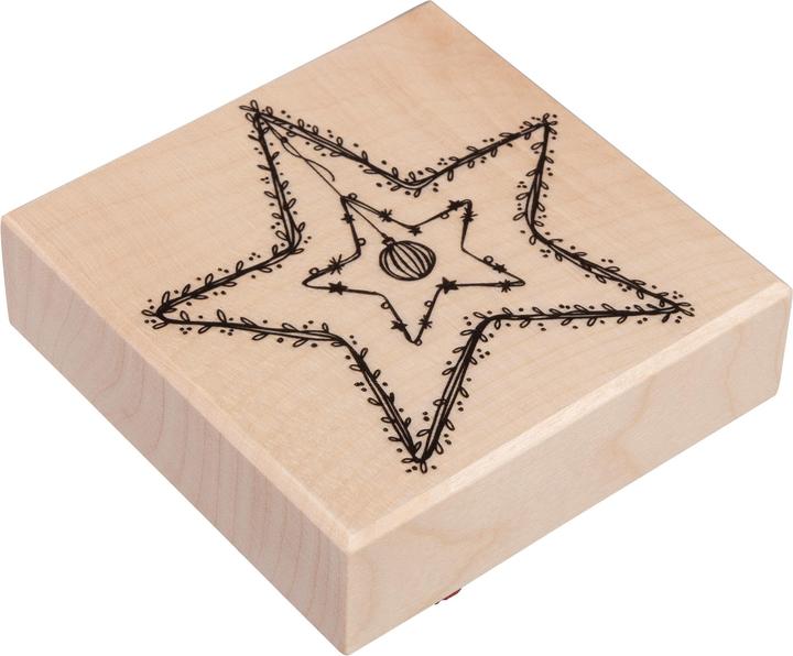 Produktbild Rayher Motivstempel Stern 7,0 x7,0 cm