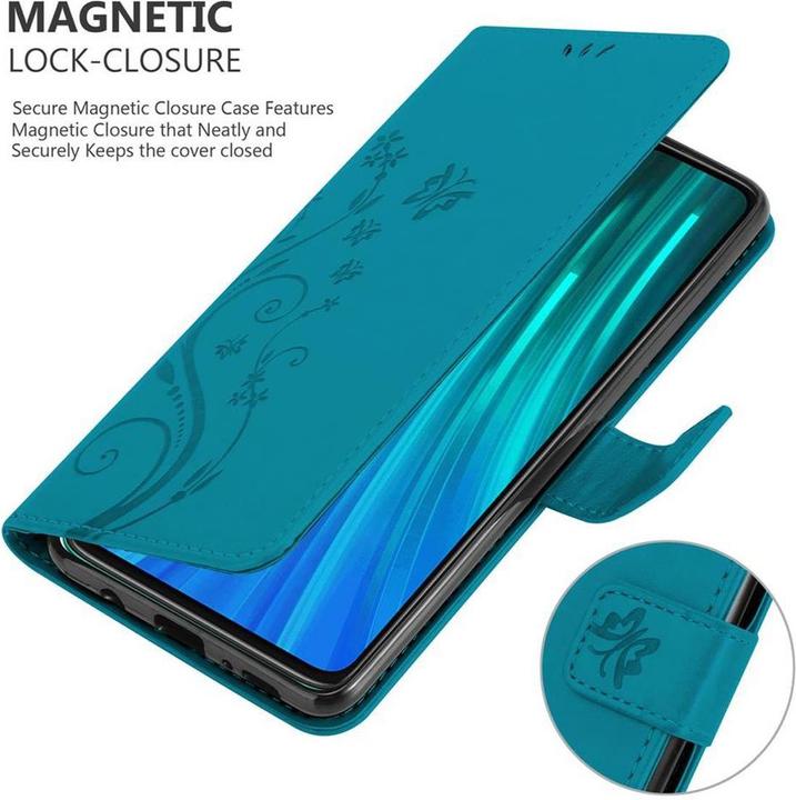 Actual product image Cadorabo Flower Book Cover (Xiaomi Redmi Note 8 Pro)