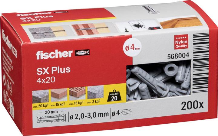 Immagine prodotto Fischer Cheville d'expansion SX plus 4 x 20 (200 pz.)
