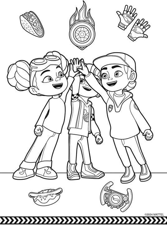 Image du produit Panini Hot Wheels? Let's Race : un jeu d'autocollants et de coloriage endiablé